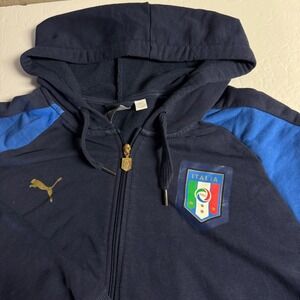 Puma Italia FIGC Campioni Berlin 06 Full Zip Hoodie Sweatshirt Mens XL